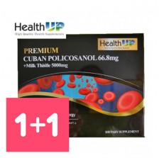 [ 1 + 1 ] 헬스업 폴리코사놀66.8 mg + 밀크시슬5000mg 60캡슐