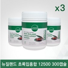 라이프스팬 초록입홍합 12500mg 300캡슐 X 3개셋트